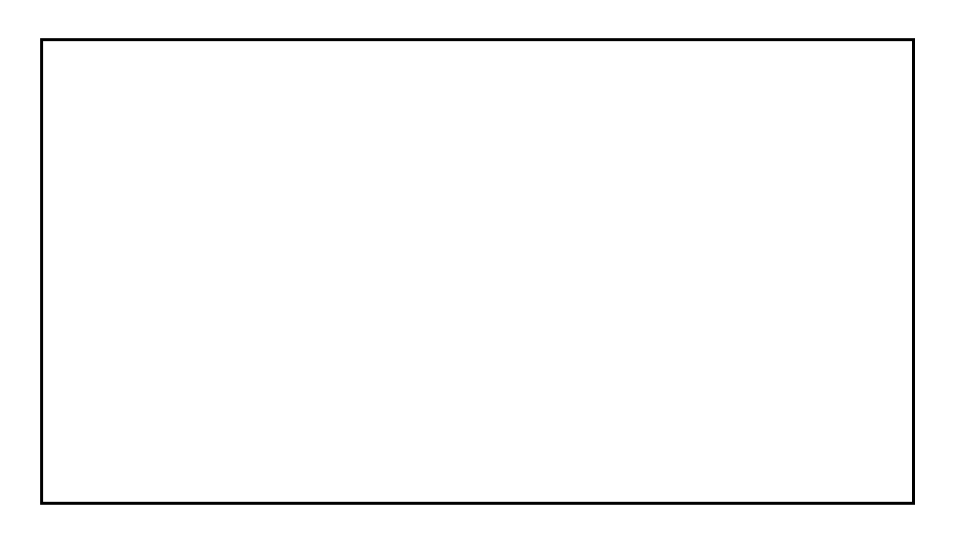 Plain white place card with a thin black rectangular border