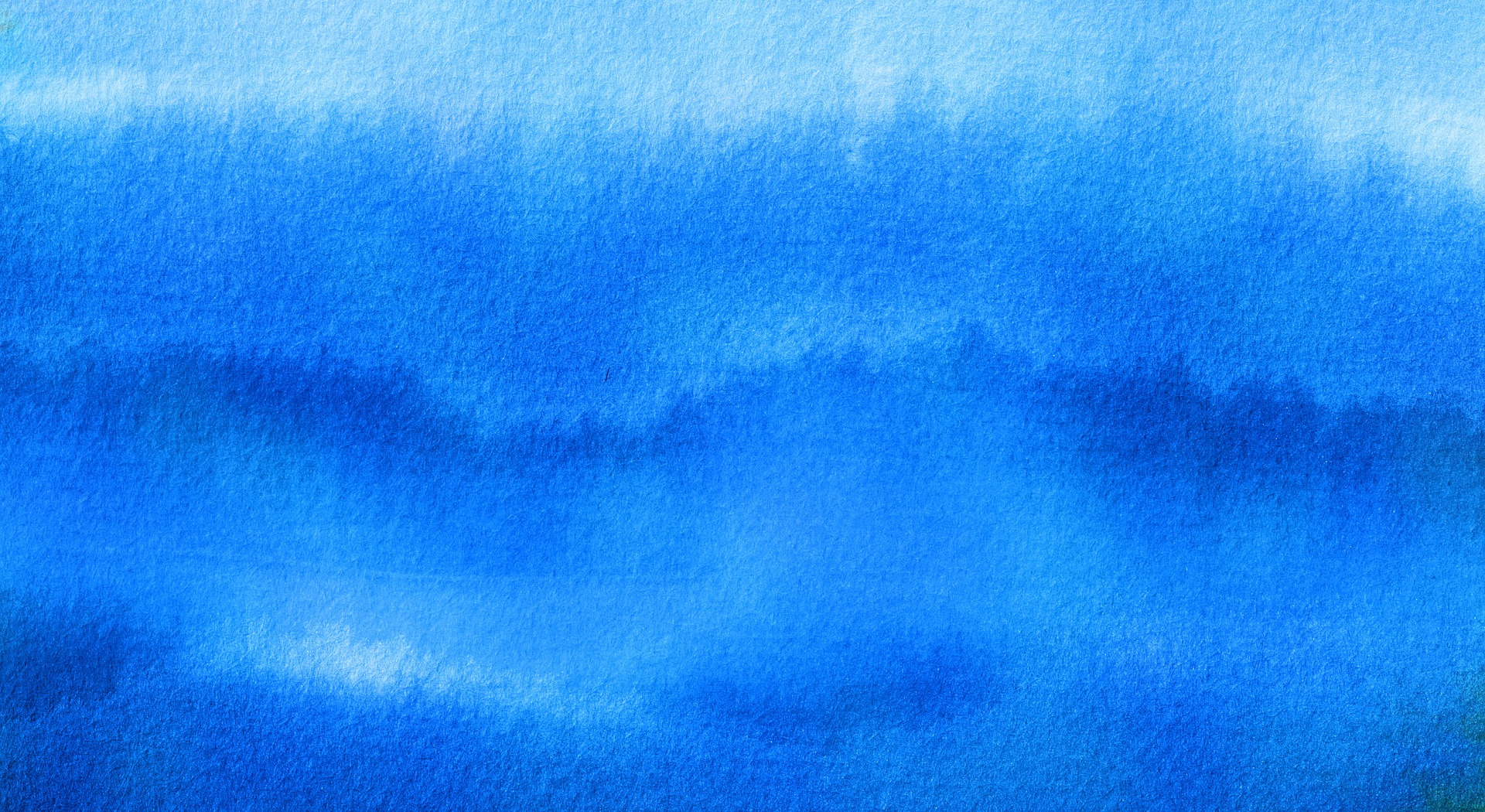 Place card with a full blue watercolor wash background
